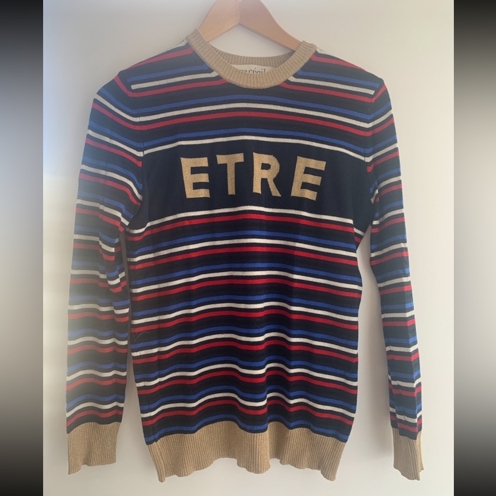 Etre Cecile Striped Sweater Size S